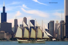 Chicago Skyline with Tall sailboat GD - 1