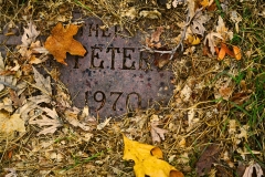 Headstone in grass 1 - 1