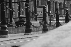 Minneapolis Chain Fence BW  - 1